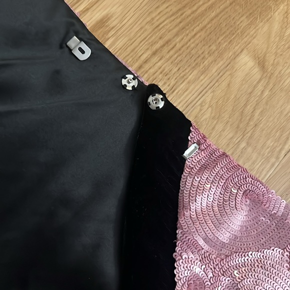 NWT AREA Embroidered Crystal Pailette Watermelon Skirt - Picture 7 of 8